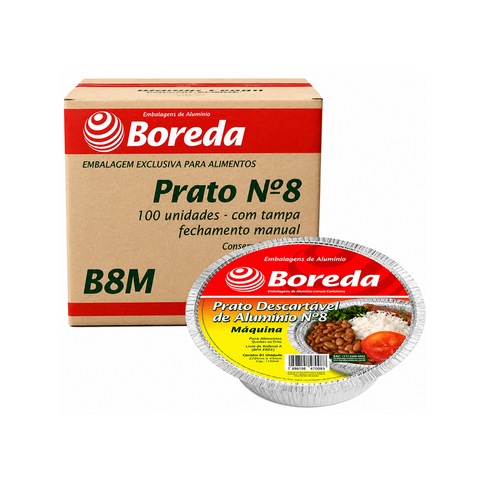MARMITA ALUMINIO BOREDA MAQUINA N°08