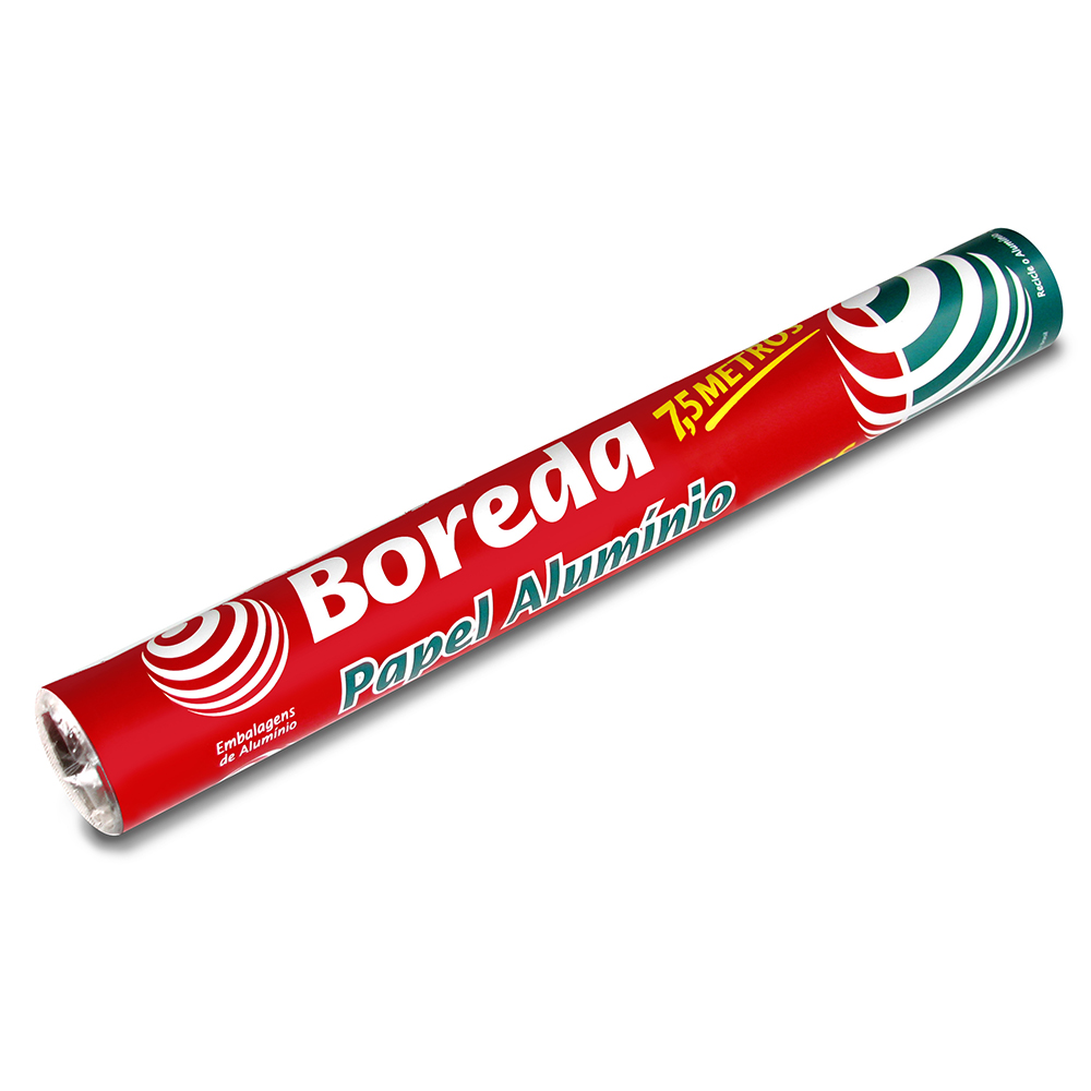 PAPEL ALUM.ROLO 7.5MTX45CM BOREDA