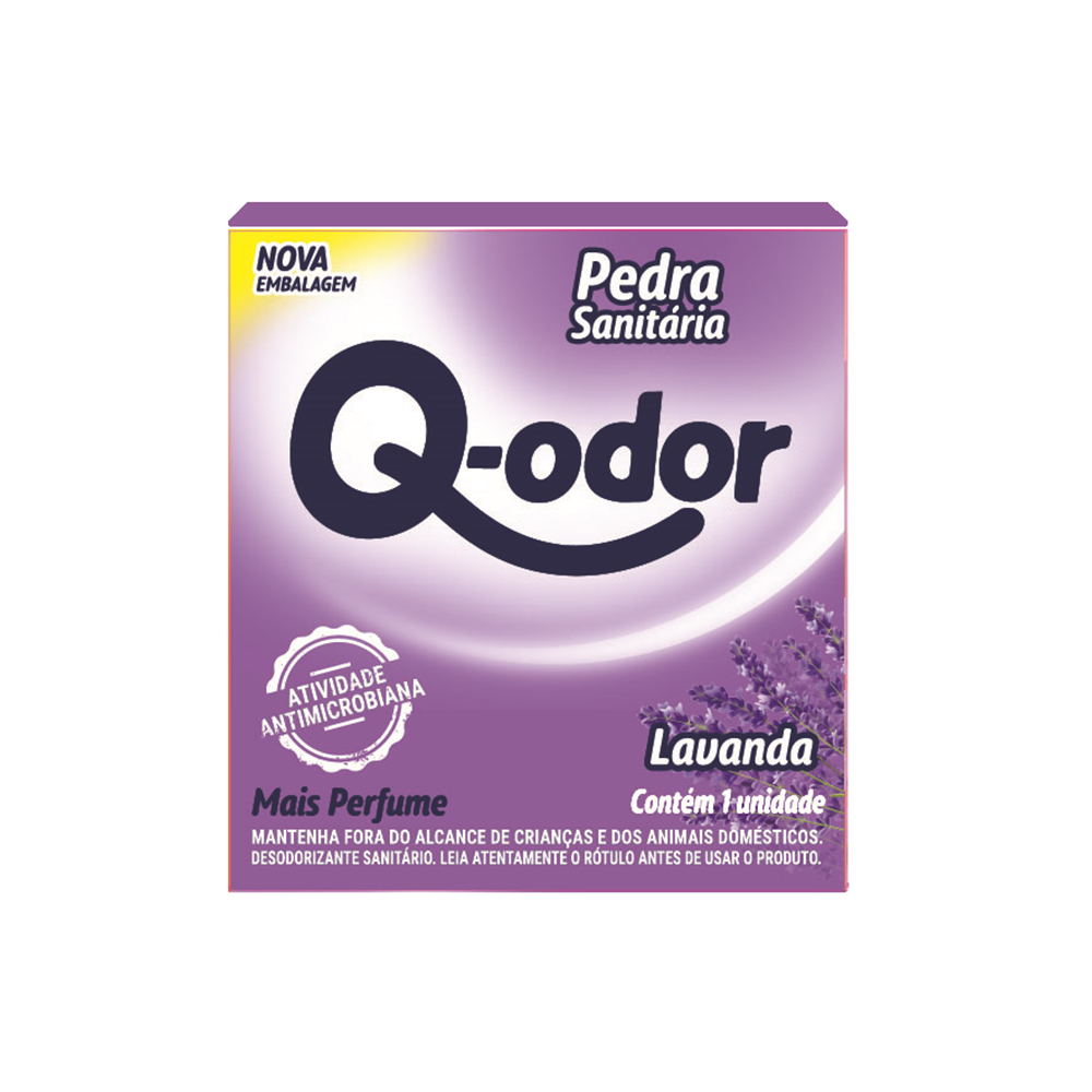 PEDRA SANITARIA Q-ODOR LAVANDA 40G