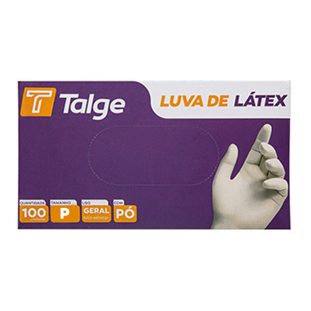 LUVA LATEX TALGE P COM PO