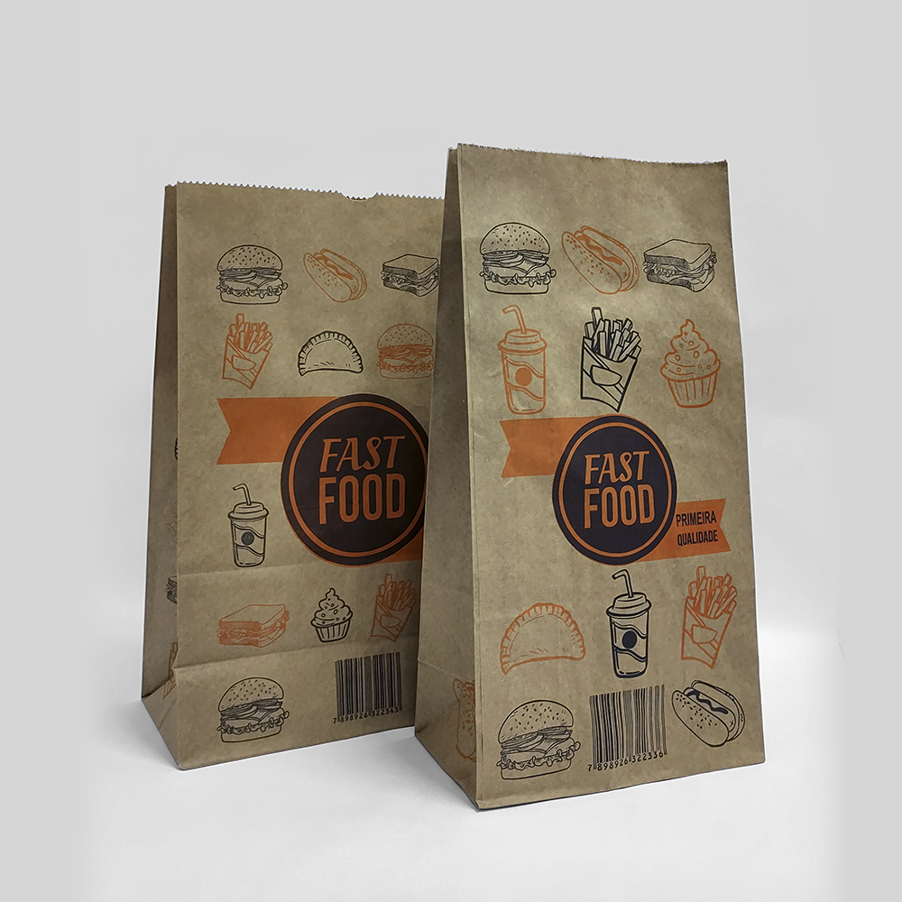 SACO PARA LANCHE TIMBRADO 10KG 20X12X36 