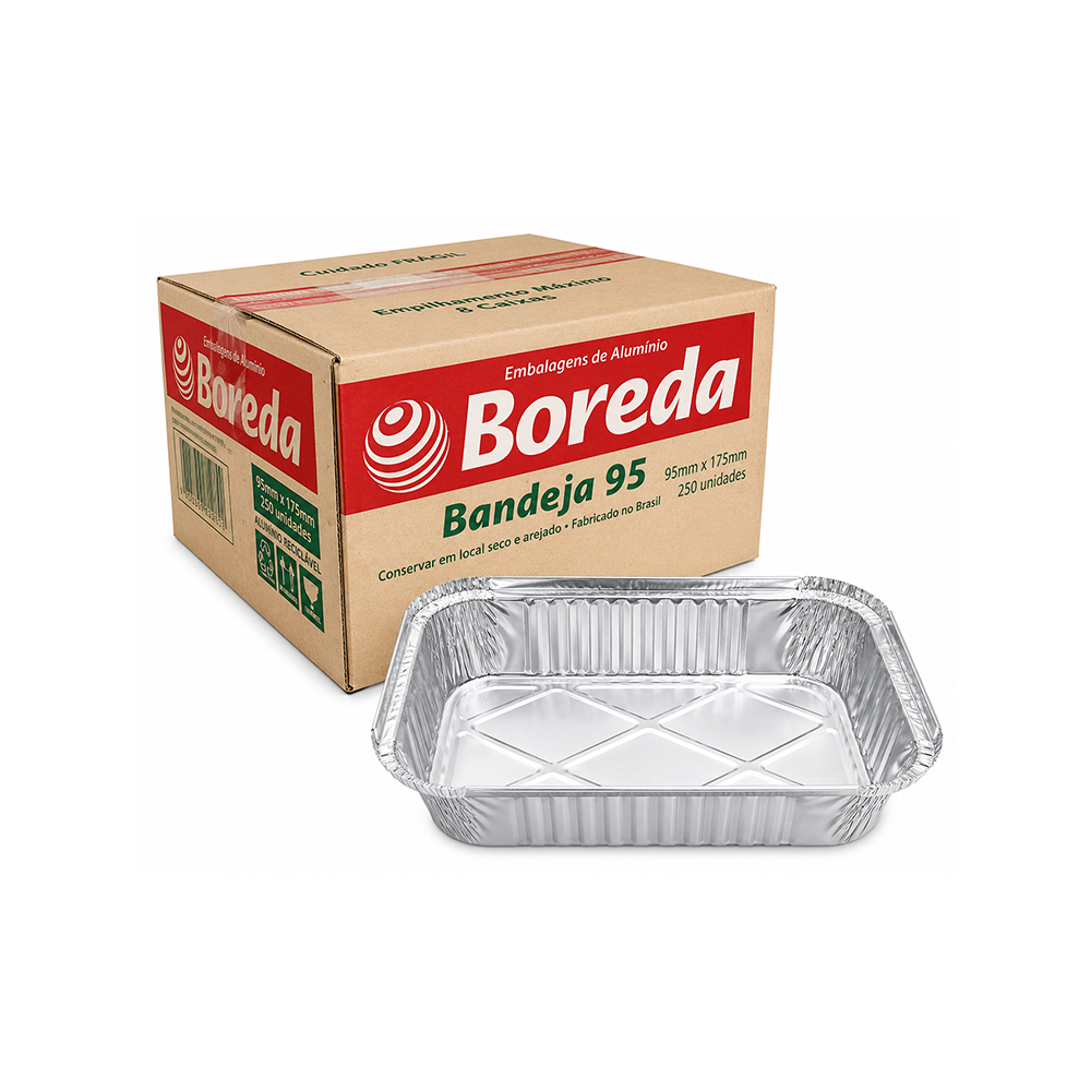 BANDEJA ALUMINIO BOREDA 220ML B95