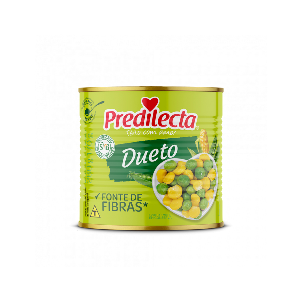 DUETO MILHO E ERVILHA PREDILECTA LT 170G