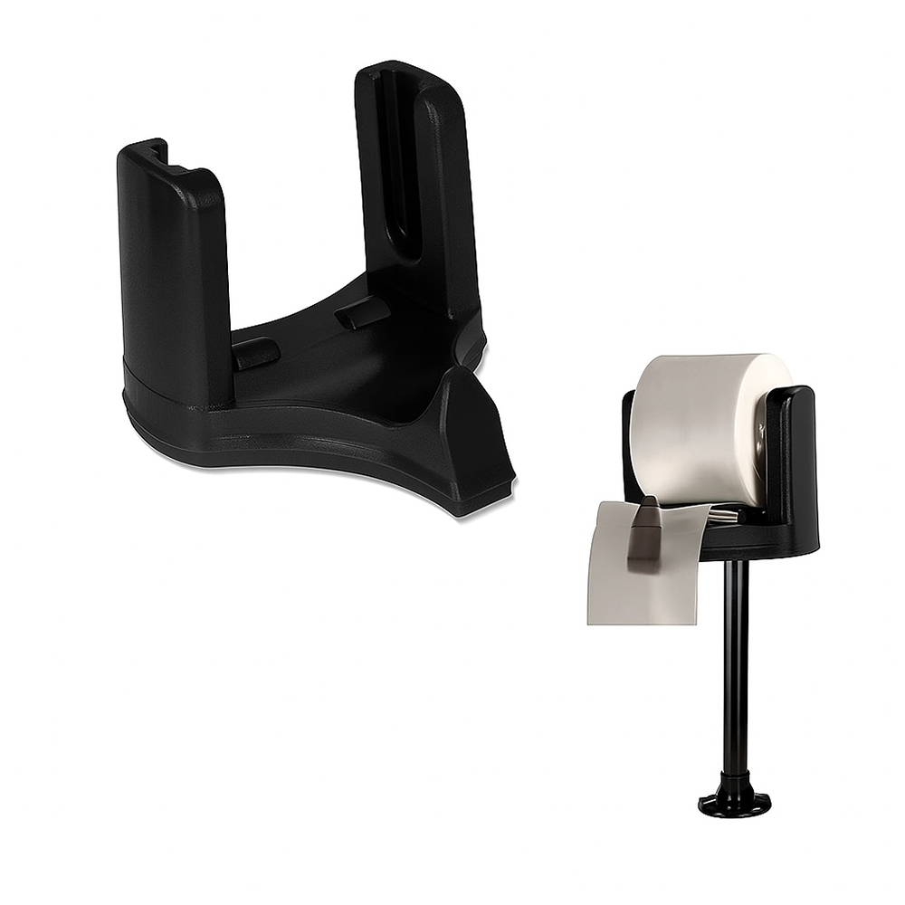 SUPORTE BOBINA ESTRELA CABO EM PLASTICO PRETO