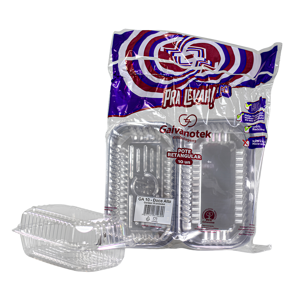 EMBALGEM GALVANOTEK GA10 COM TAMPA SF KIT PRA LEVAH