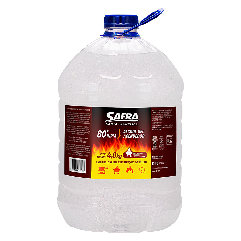 ALCOOL GEL SAFRA 80° GL 4,8KG
