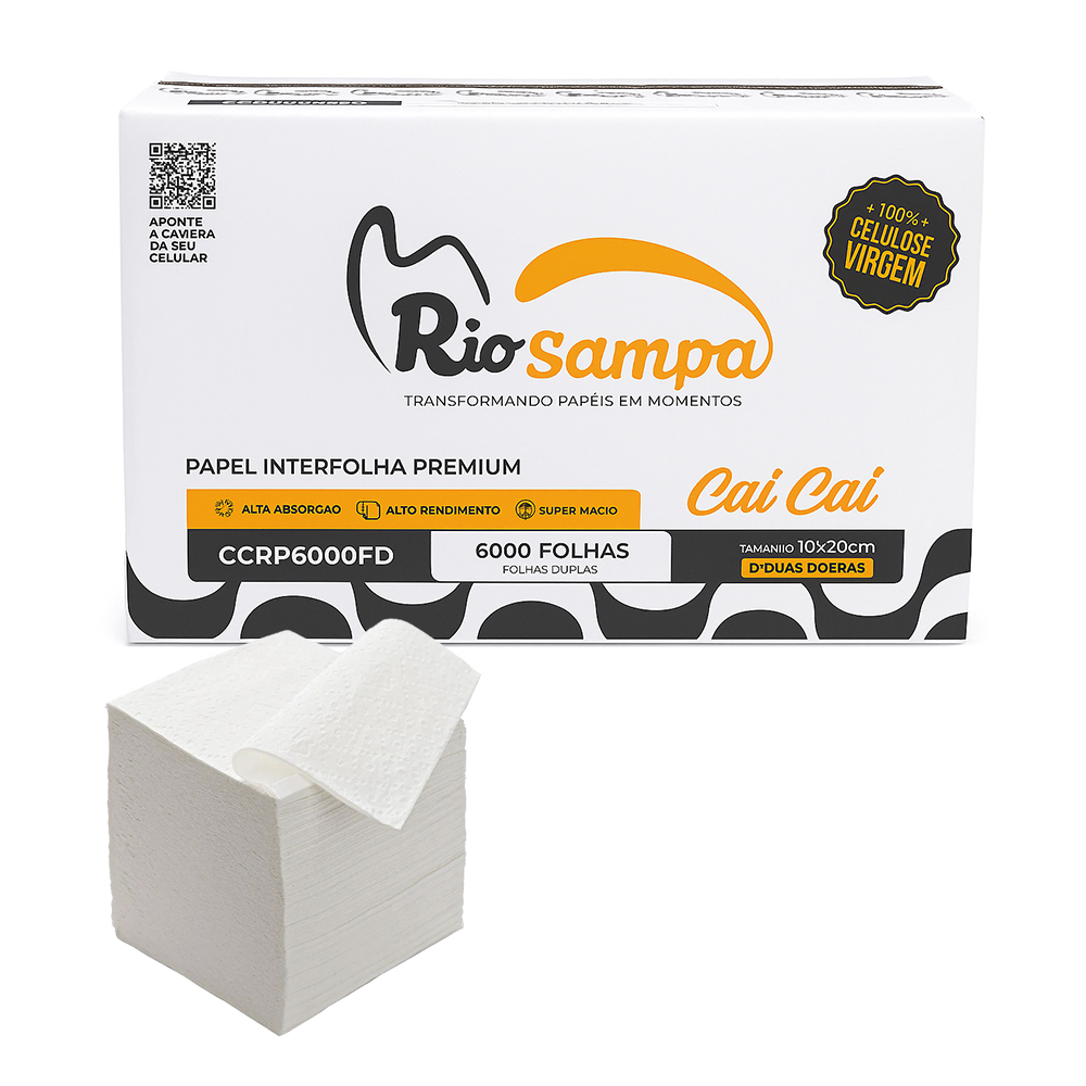 GUARDANAPO CAI CAI RIO SAMPA PREMIUM 10X20 FOLHA DUPLA