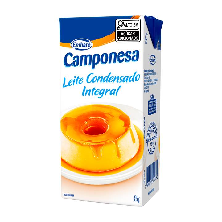 LEITE CONDENSADO INTEGRAL CAMPONESA TP 395G | Multpel