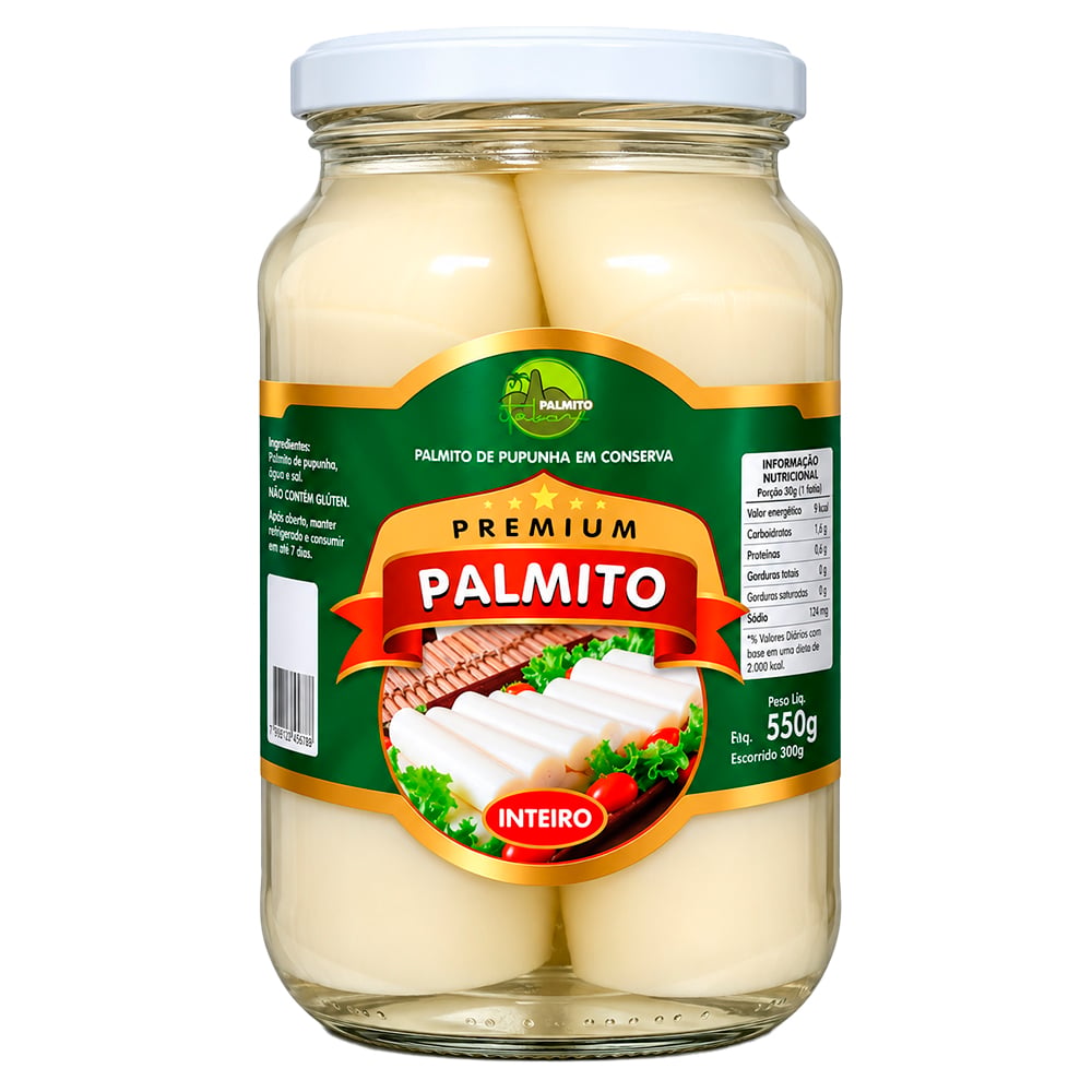 PALMITO PREMIUM INTEIRO VD 300G | Multpel