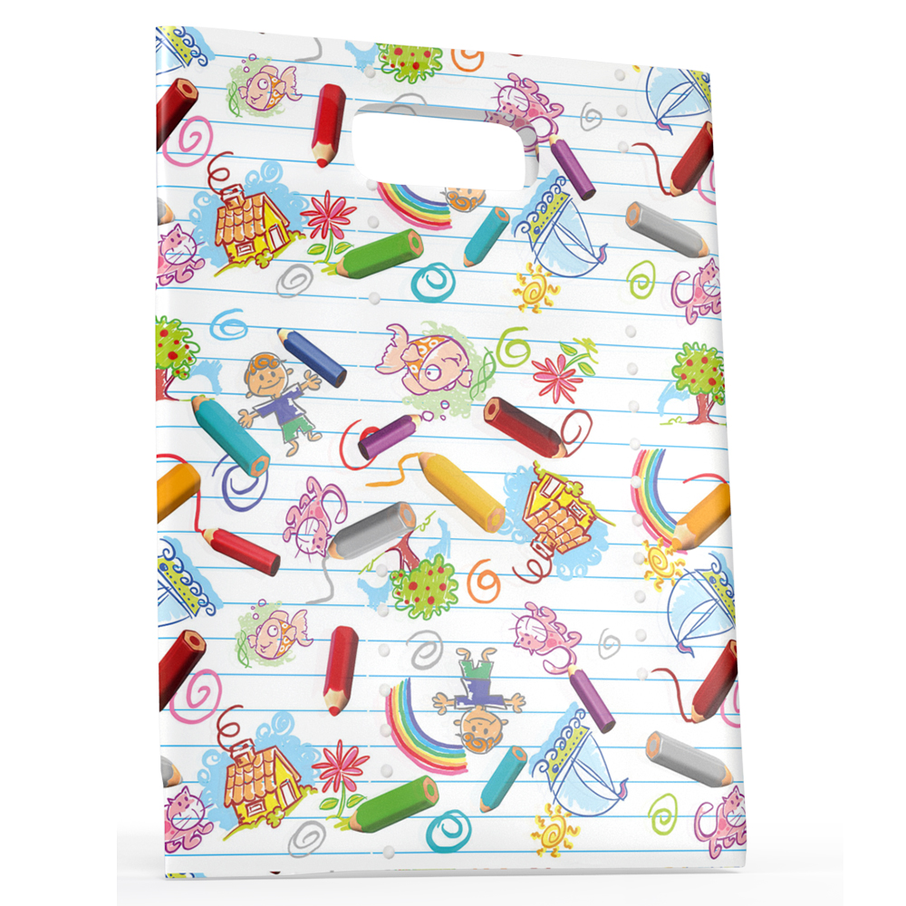 BOLSA SORRISO 20X30 AQUARELA