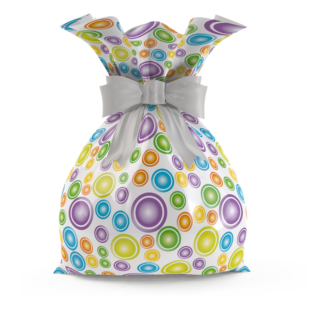 SACO METALIZADO 45X60 BUBBLES