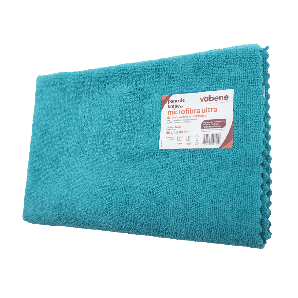 PANO MICROFIBRA TURQUESA 60X80