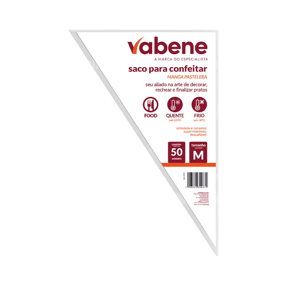 SACO PARA CONFEITAR VABENE M 34X22CM