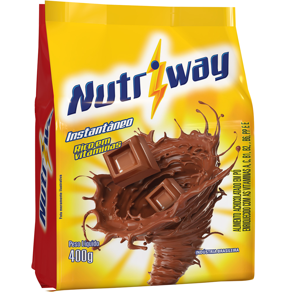 ACHOCOLATADO EM PO NUTRIWAY 400G+
