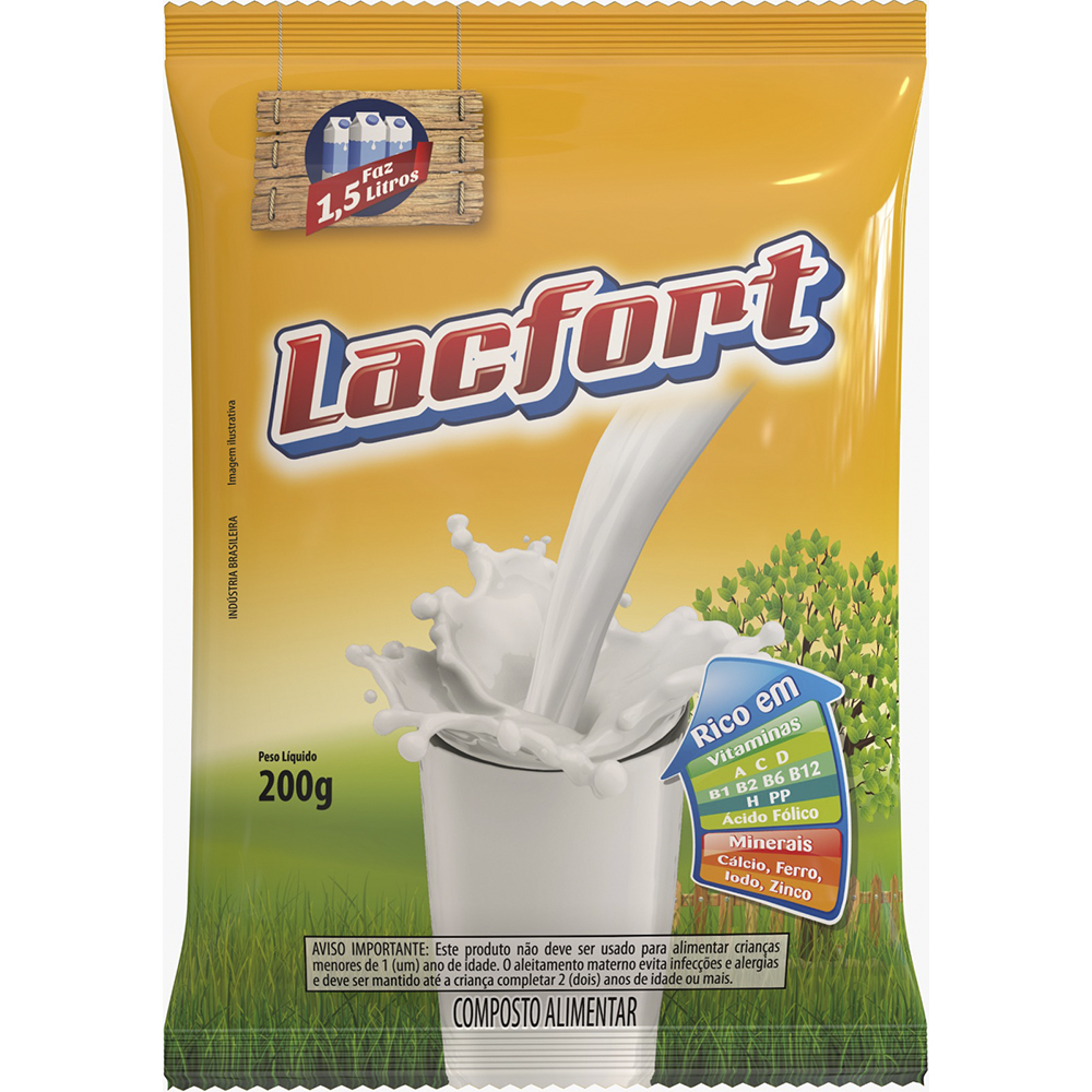 COMPOSTO ALIMENTAR LACFORT COM MALTO 200G+