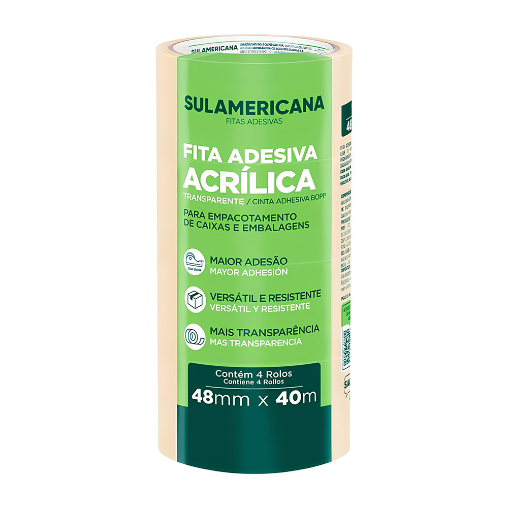 FITA PVC INCOLOR 48X40 SULAMERICANA