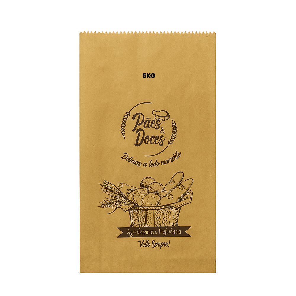 SACO DE PAPEL KRAFT ECOLOGICO 5KG