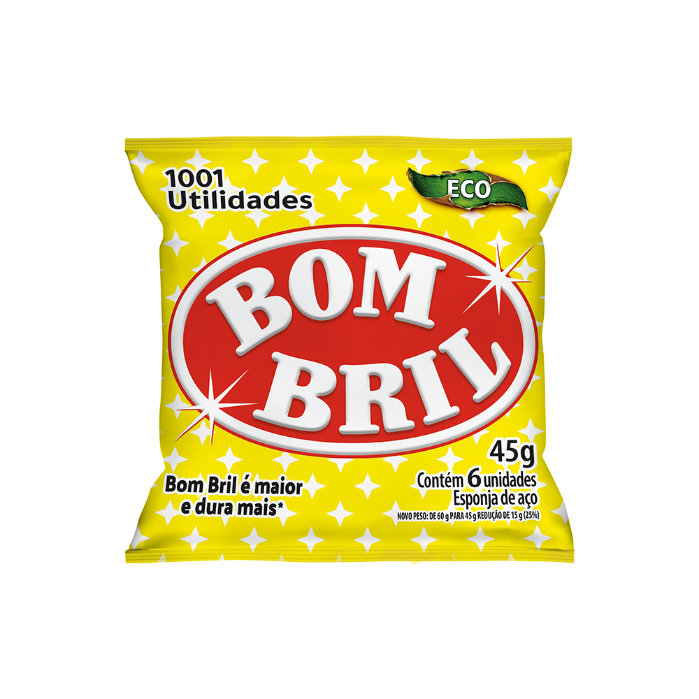 LÃ DE ACO BOMBRIL 6UN 45G