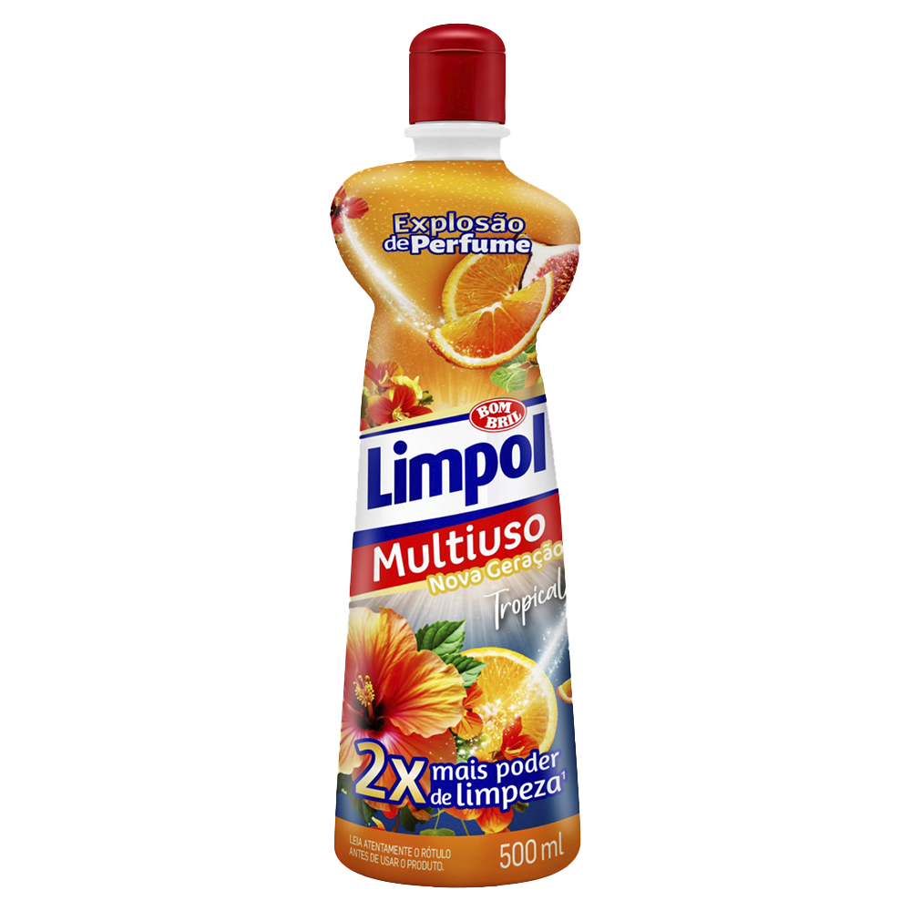 LIMPADOR MULTIUSO LIMPOL AZUL E LARANJA 7208 500ML