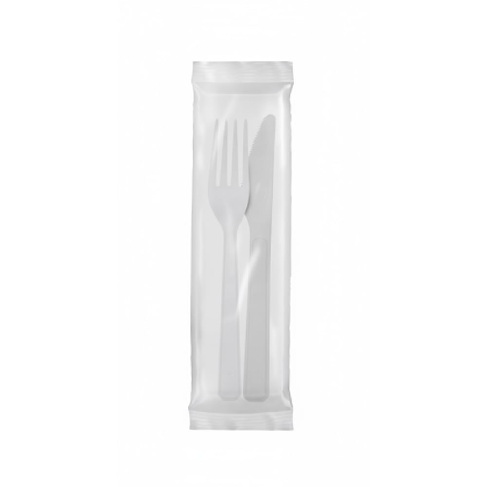 KIT GARFO/FACA BRANCO SACHE PLAZAPEL