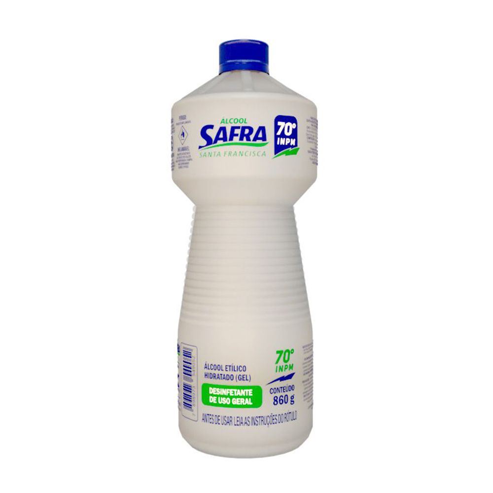 ALCOOL GEL BACTERICIDA SAFRA 70° 860G