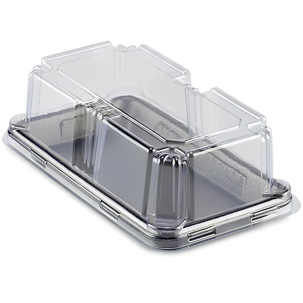 BANDEJA BASE PRETA COM TAMPA CRISTAL PEQUENA FF06