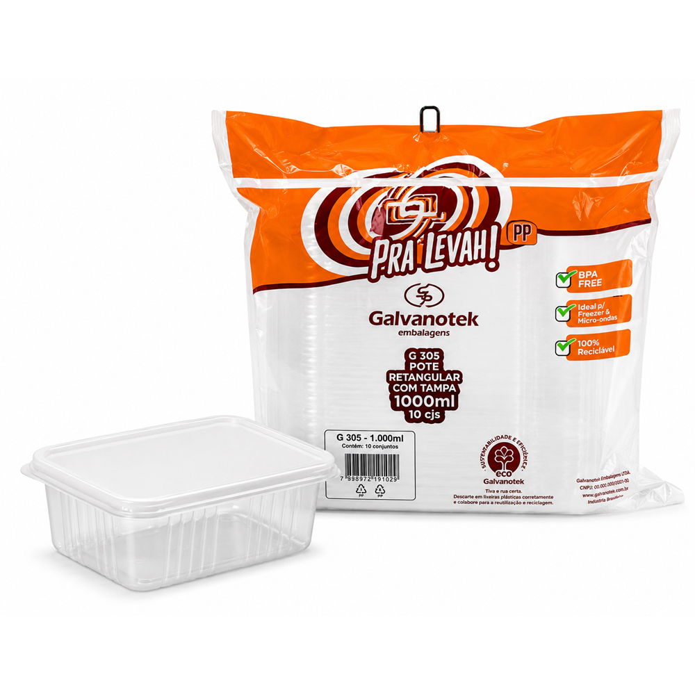 POTE GALVANOTEK G305 SF RETANGULAR 1000ML