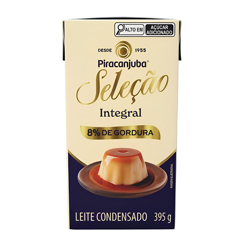 LEITE CONDENSADO INTEGRAL TP 395G 8% GORDURA PIRACANJUBA
