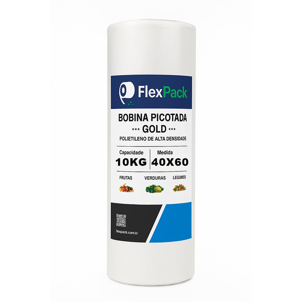 BOBINA PICOTADA FLEXPACK 40X60