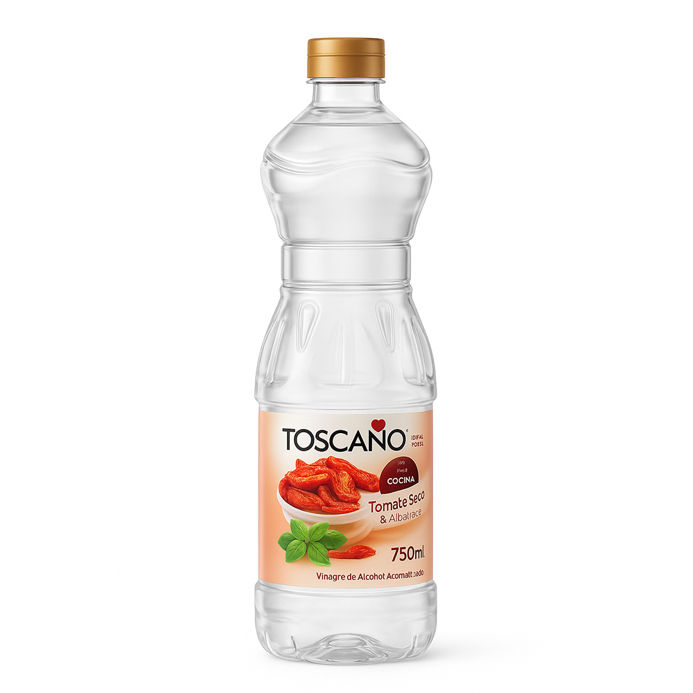 VINAGRE TOSCANO TOMATE SECO COM MANJERICAO 750ML