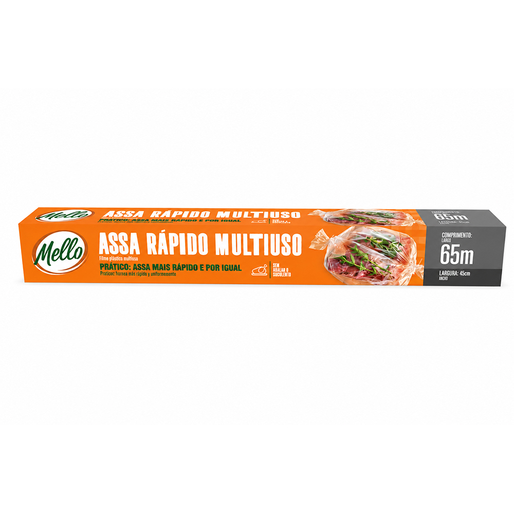 ASSA RAPIDO P/CHURRASCO MELLO 45CMX65M
