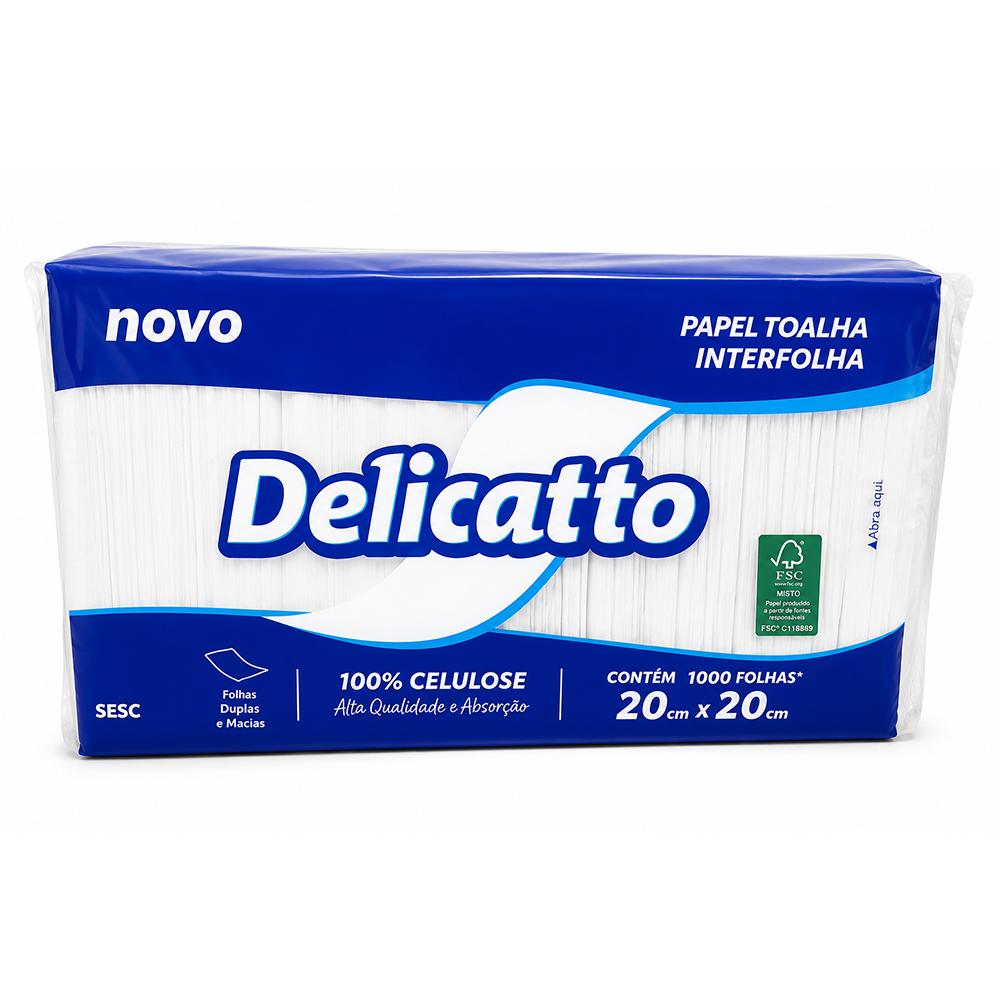 TOALHA DELICATTO 100% CELULOSE 20X20