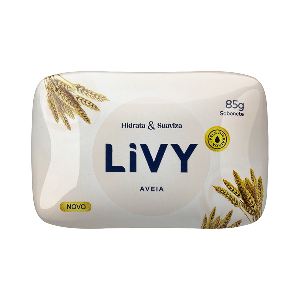 SABONETE LIVY AVEIA HIDRATA E SUAVIZA 85G