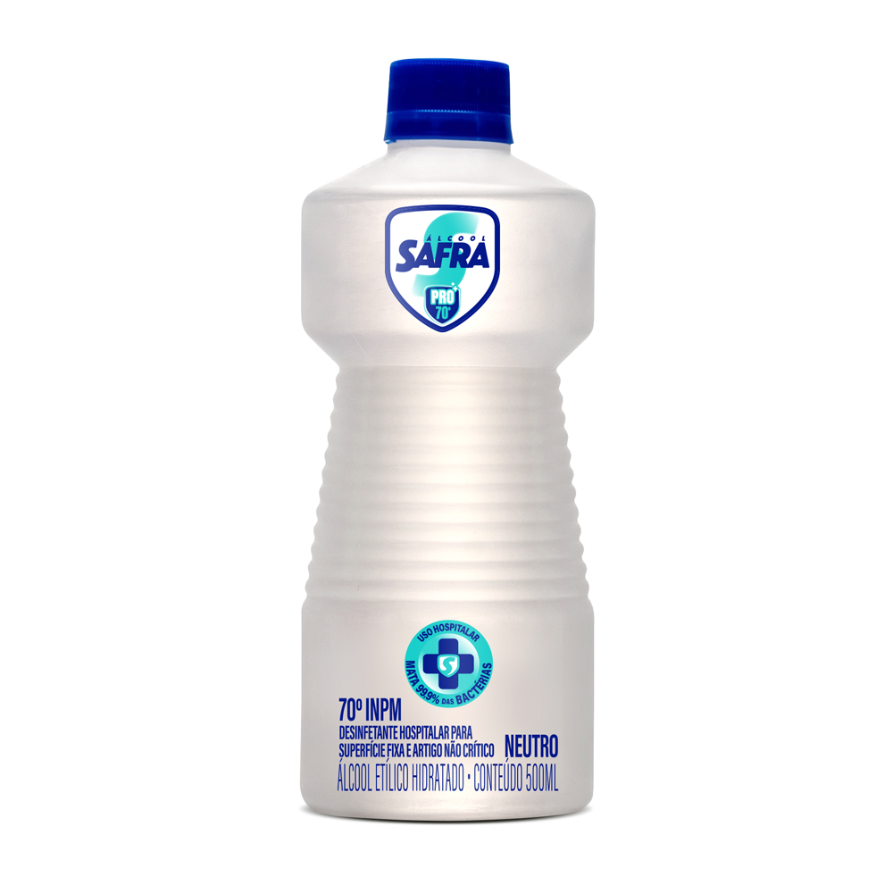 ALCOOL LIQUIDO SAFRA 70° 500ML