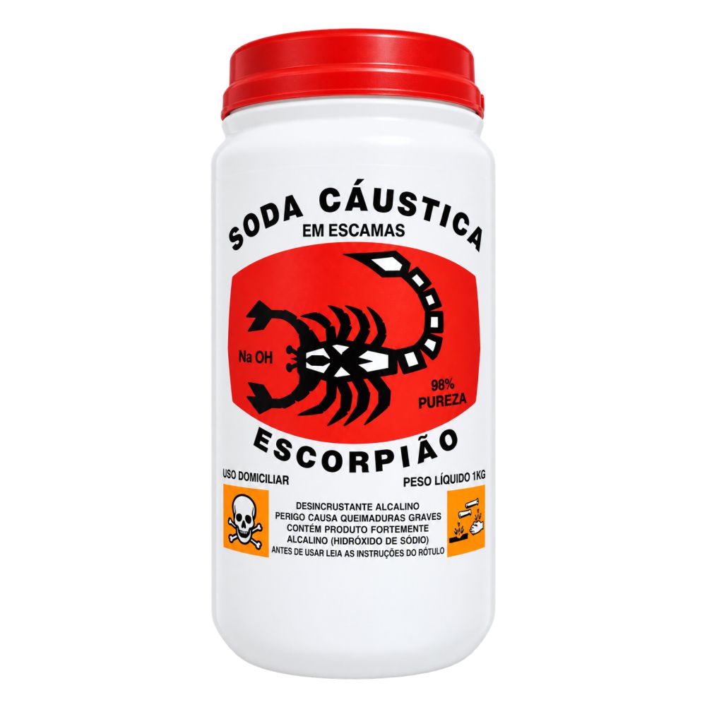 SODA CAUSTICA ESCORPIAO 1KG