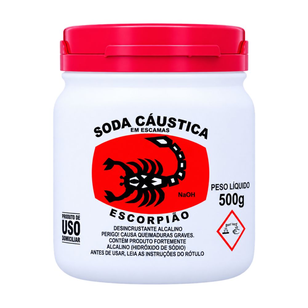 SODA CAUSTICA ESCORPIAO 500G