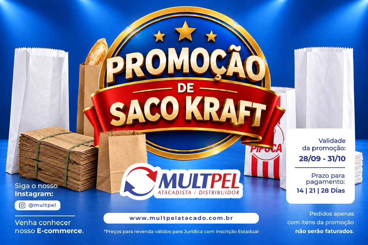 Promoção Saco de Papel 10/09 a 31/10/2026