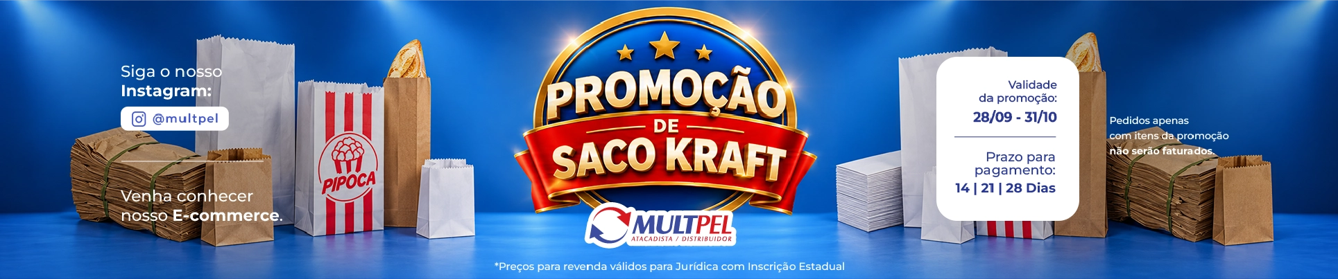 Promoção Saco de Papel 10/09 a 31/10/2026
