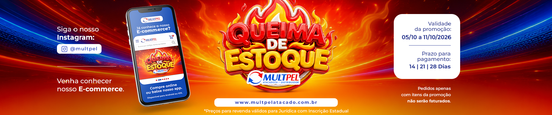 Queima de Estoque 14/09 a 11/10/2026